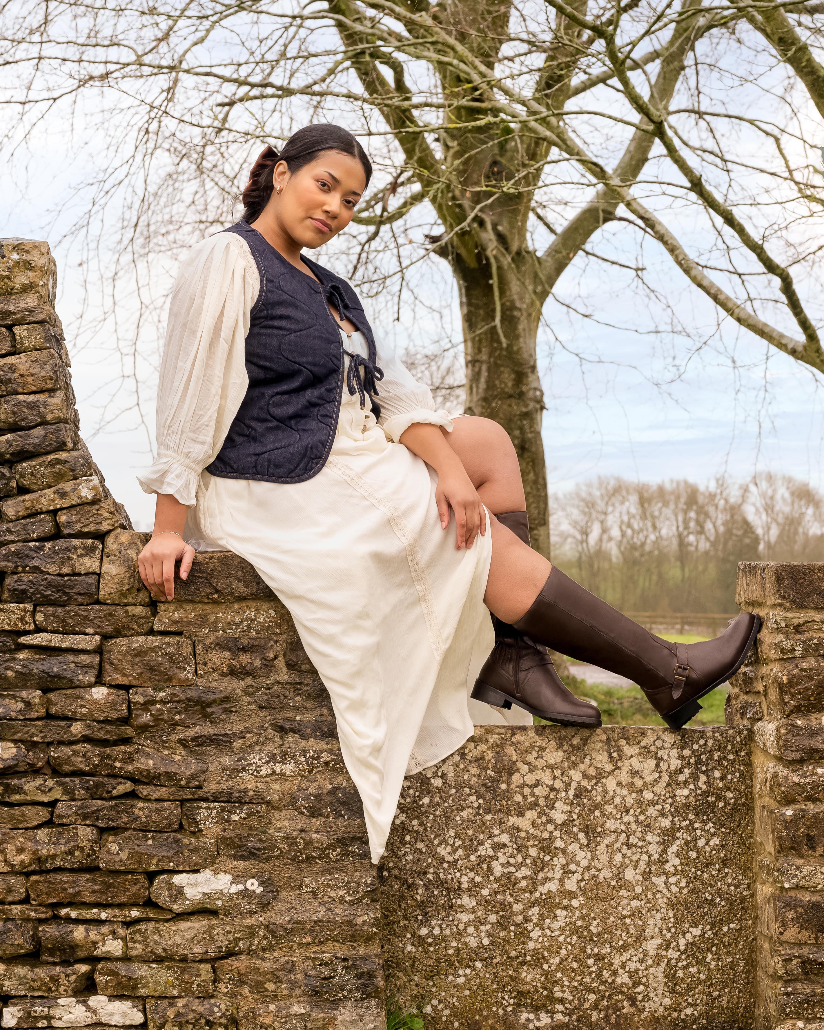 How to Style Boots with Skirts and Dresses