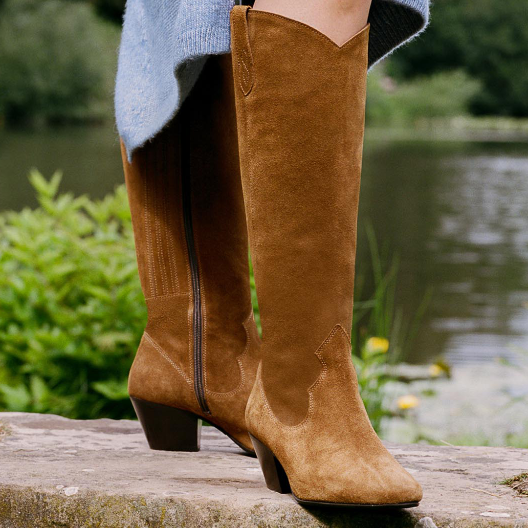 Tan cowboy boots sales