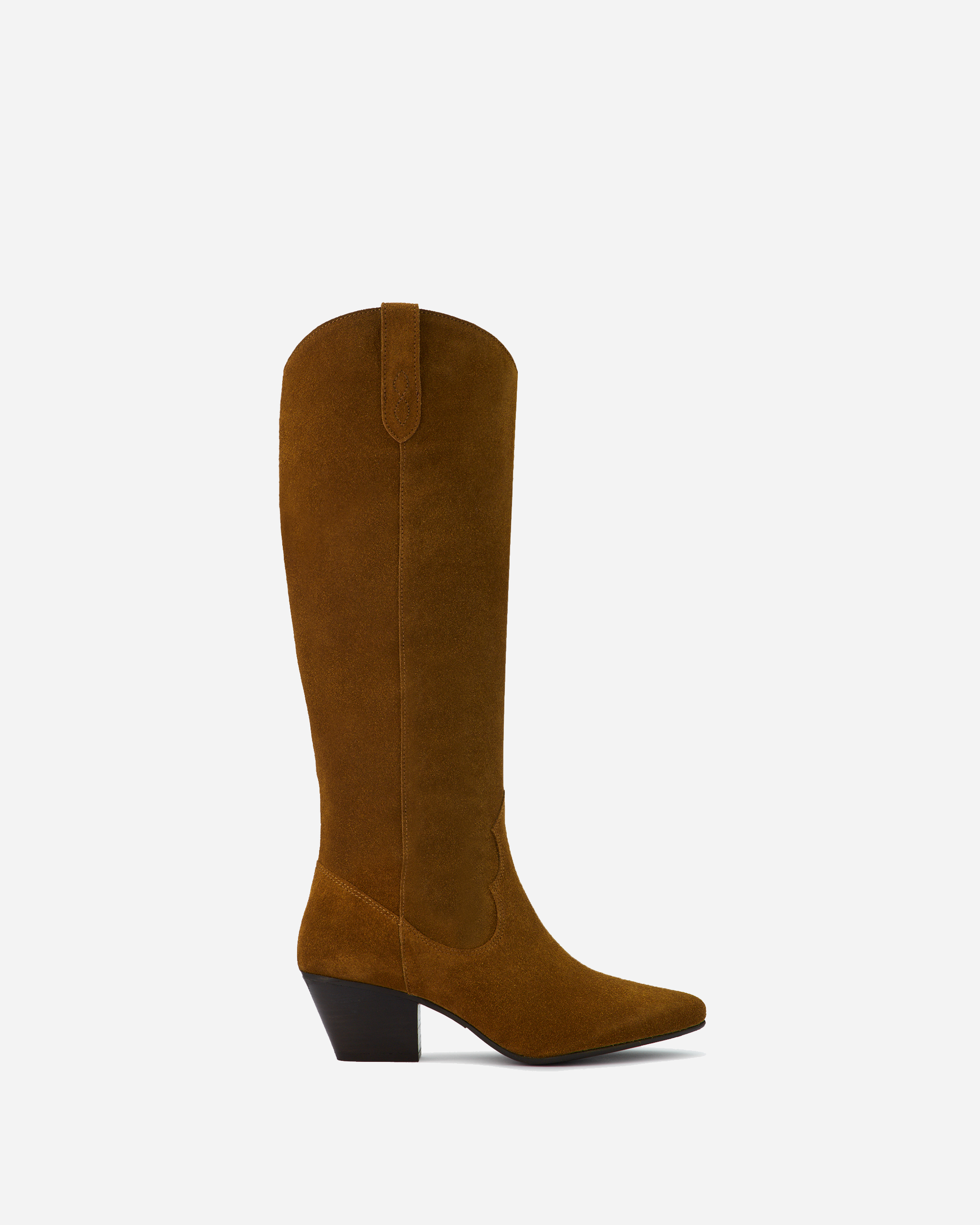 Saffron Knee High Boots in Tan Suede DuoBoots