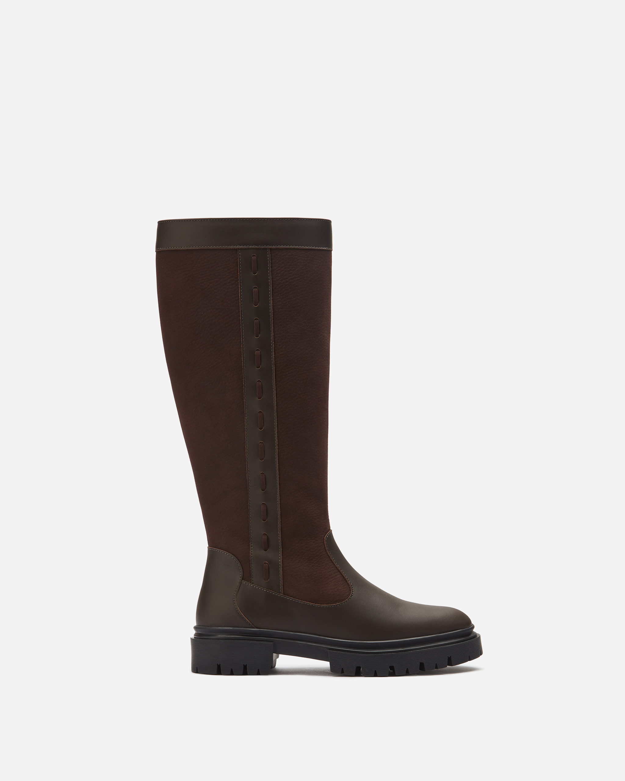 Oakford Dark Brown Leather Knee High Boots DuoBoots