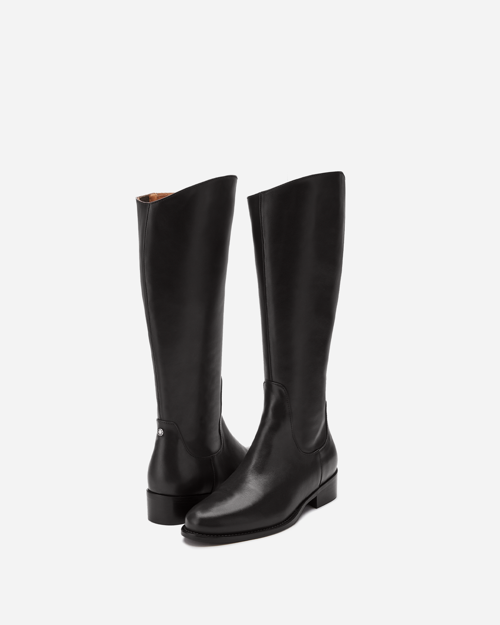 Verity Knee High Boots in Black Leather – DuoBoots