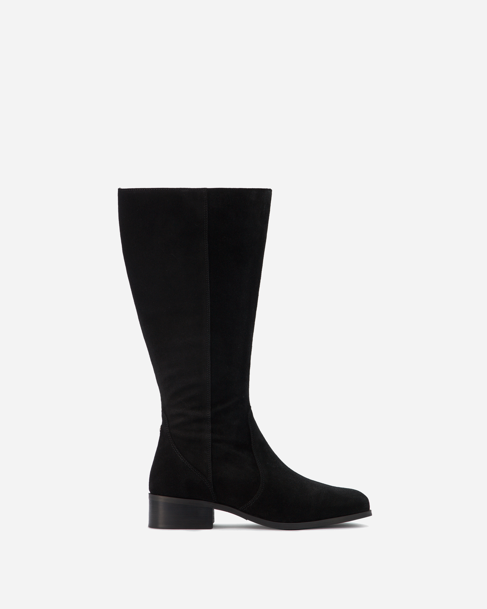 Haltham Petite Knee High Boots in Black Suede – DuoBoots