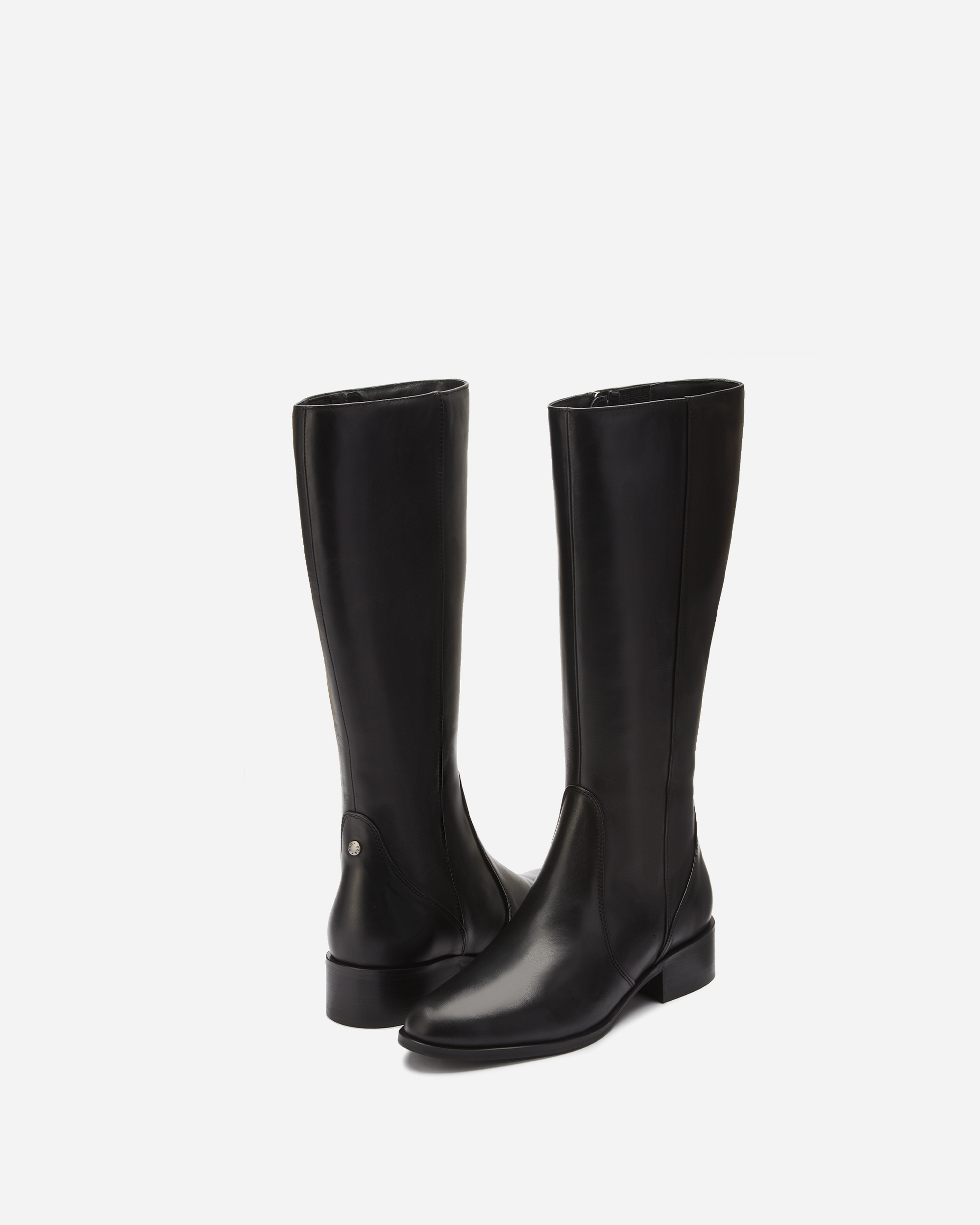 narrow calf black dress boots SoleiMani Valencia 2 Leather Narrow Calf Riding Boots 9 / Brown / Slim