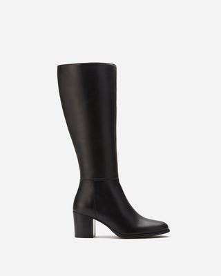 Dalia Standard Knee High Boots in Black Leather – DuoBoots