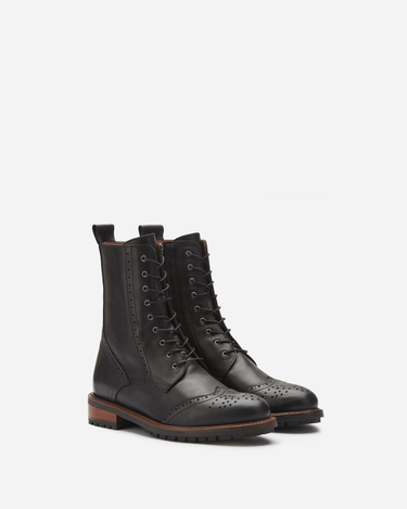Balla Ankle Boots in Black Leather – DuoBoots