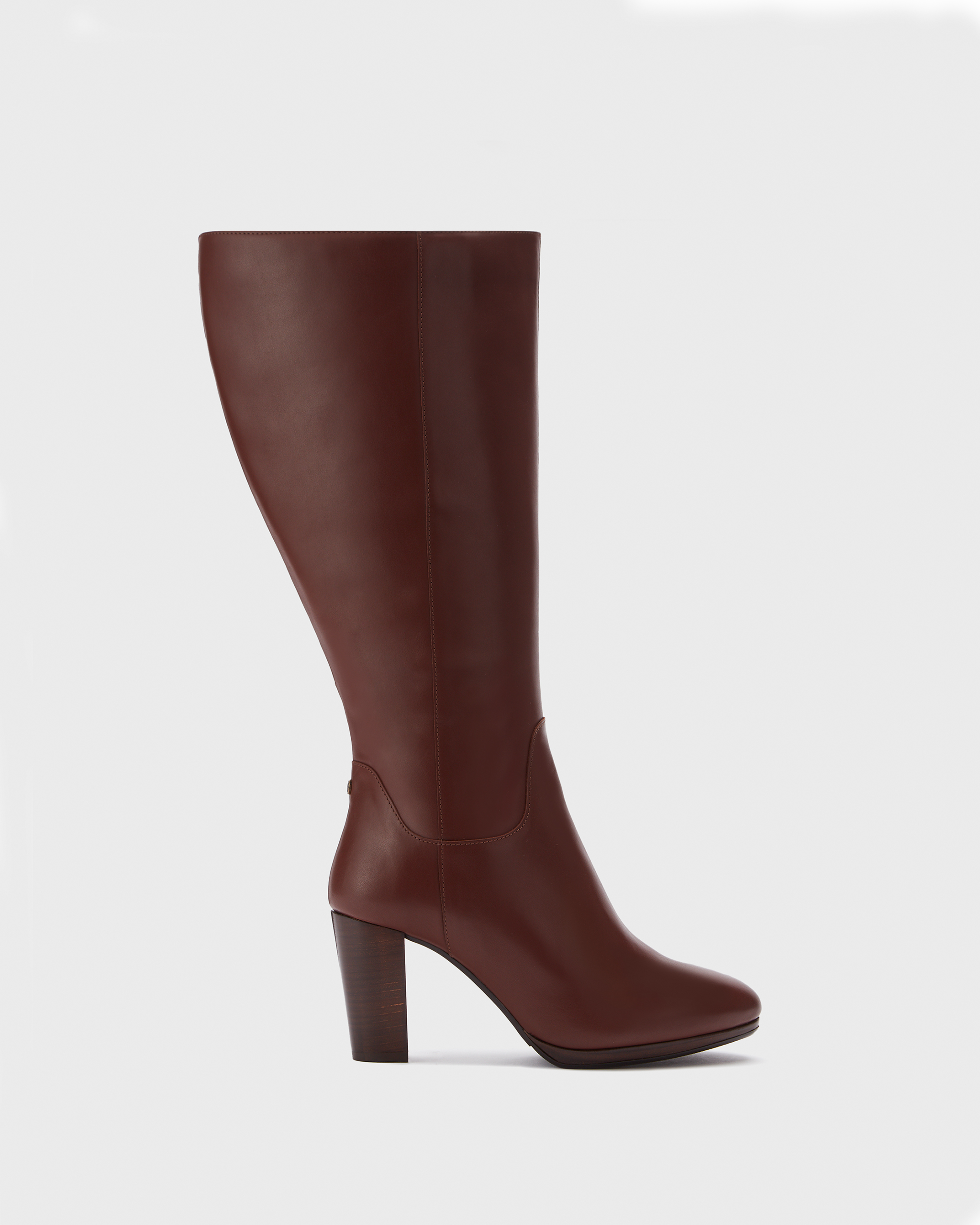 Belmore Knee High Boots in Brown Leather DuoBoots
