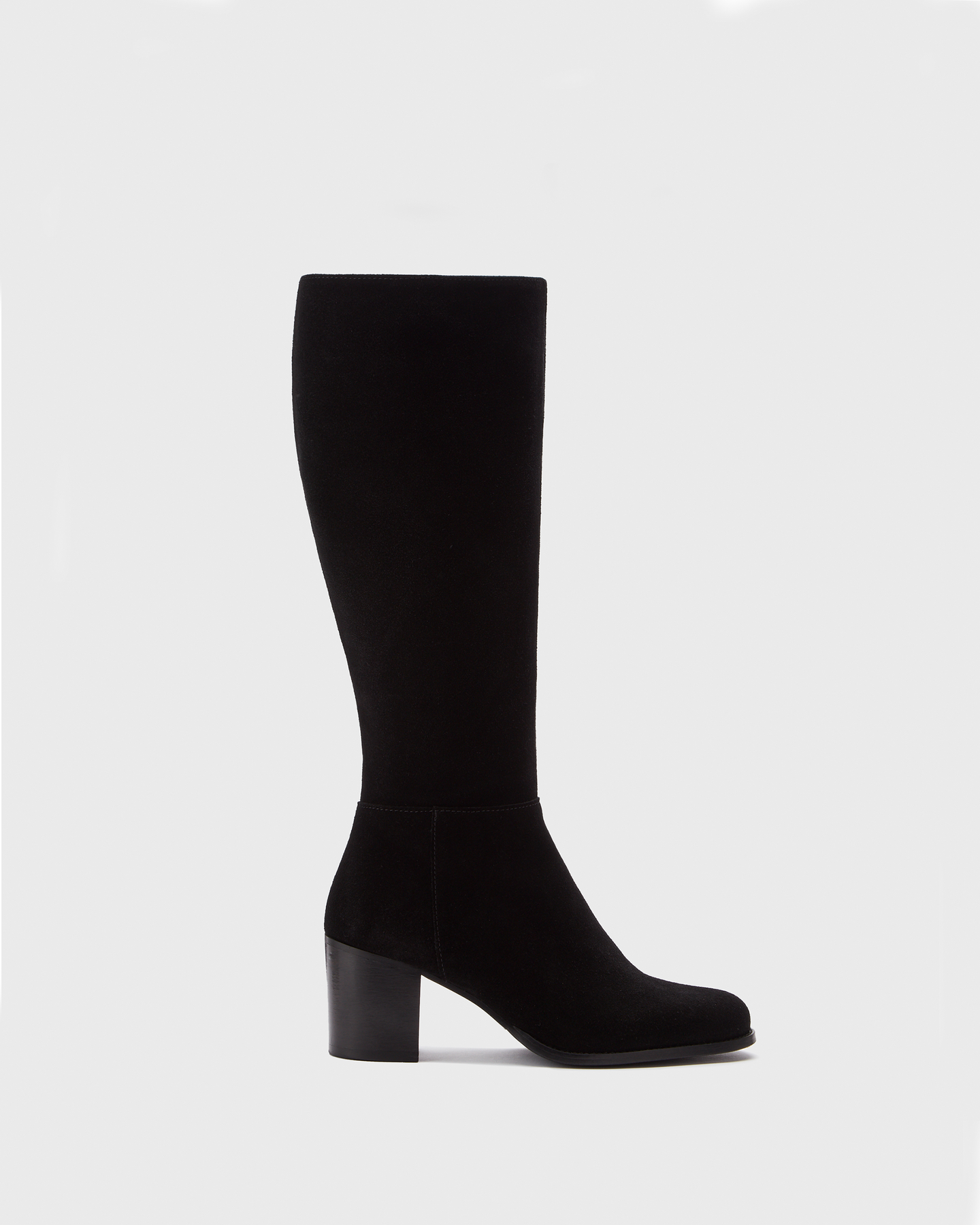 Dalia Tall Knee High Boots in Burgundy Leather