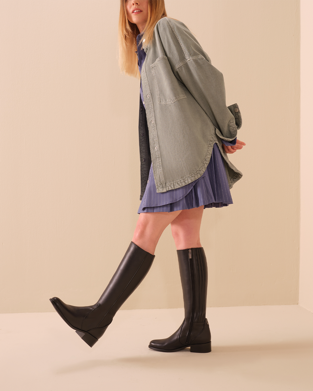 Mid Calf Thigh High Boots For Short Girls Slim Calf Boots For