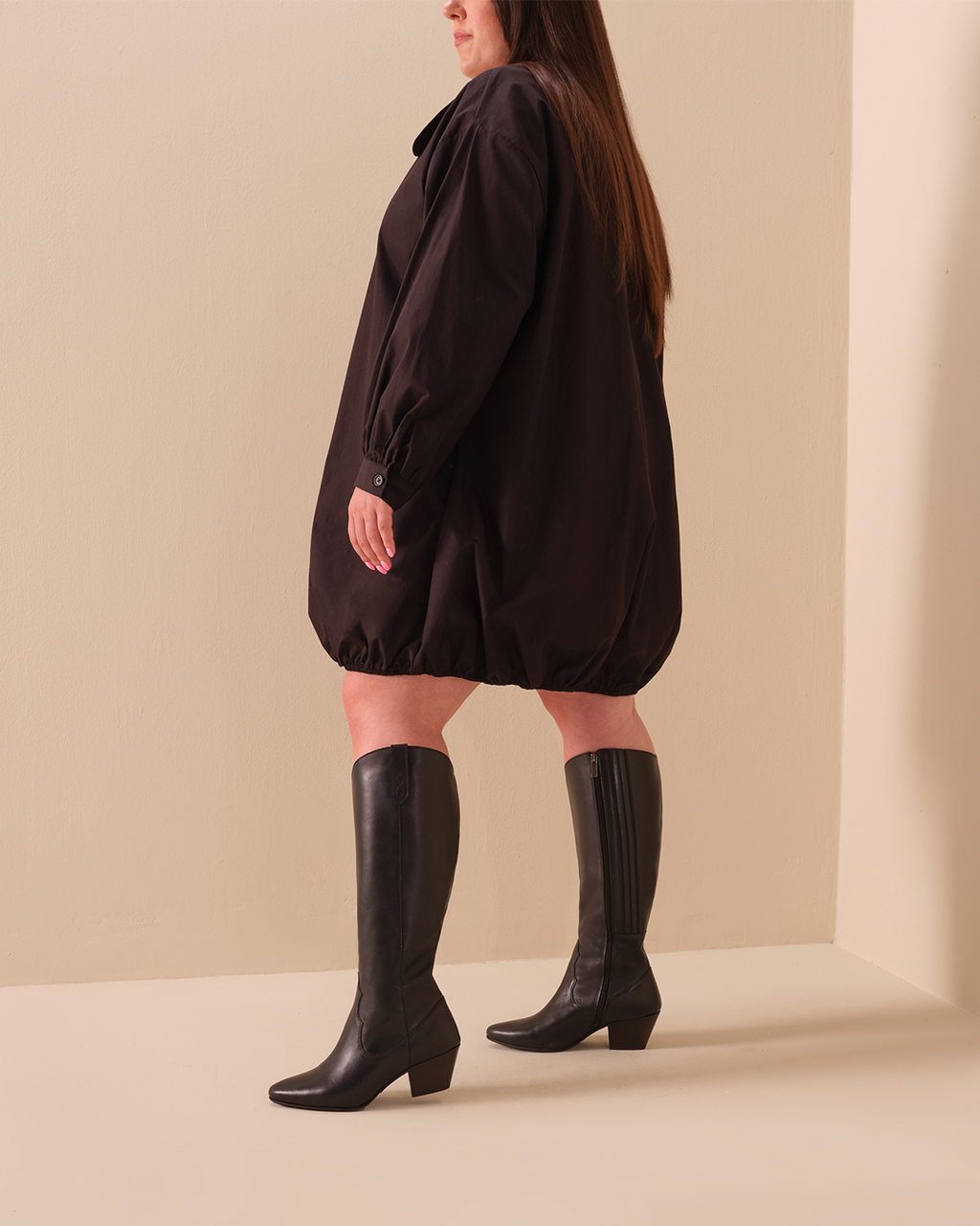 Saffron Knee High Boots in Tan Suede main image 0