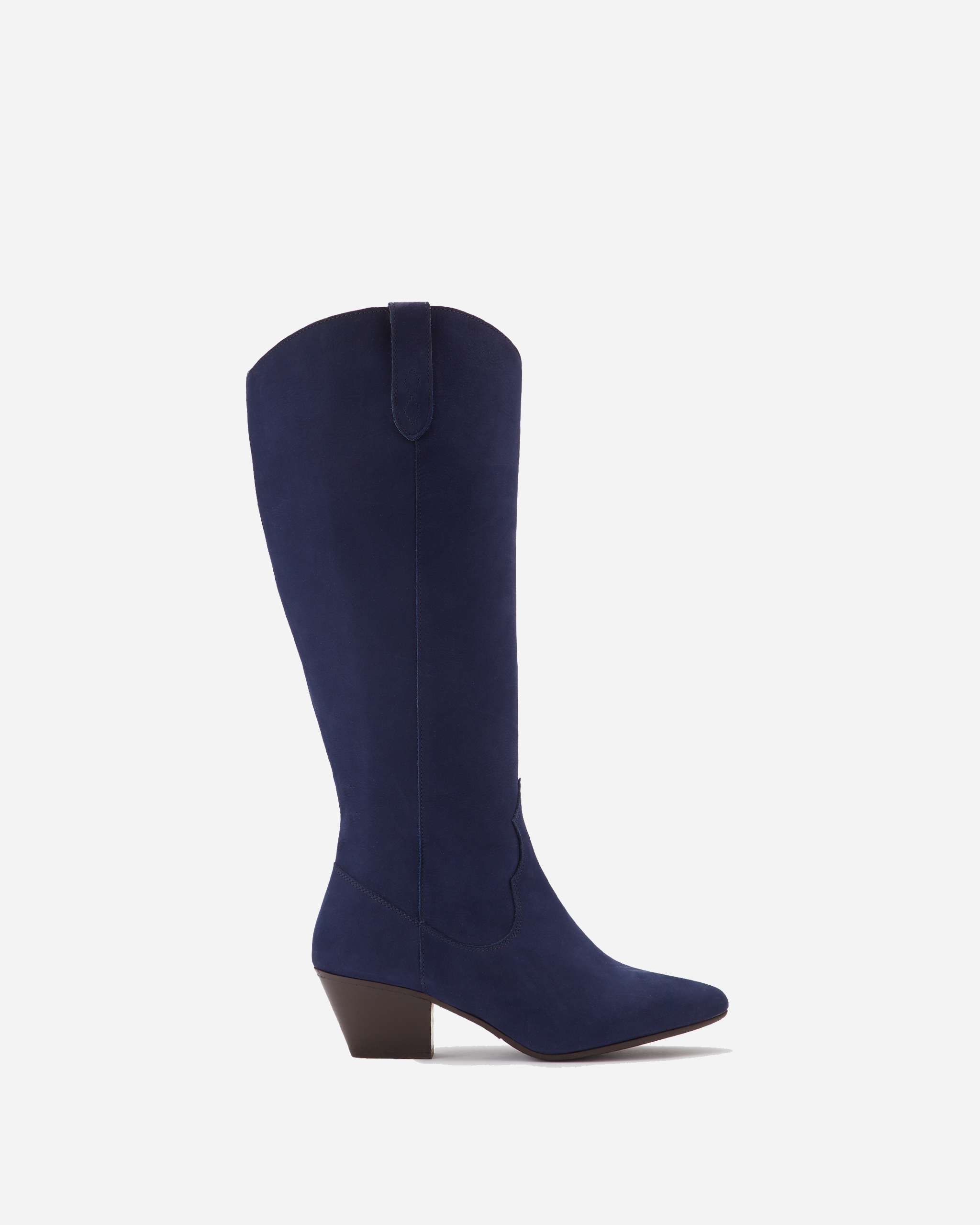 Navy blue deals boots knee high